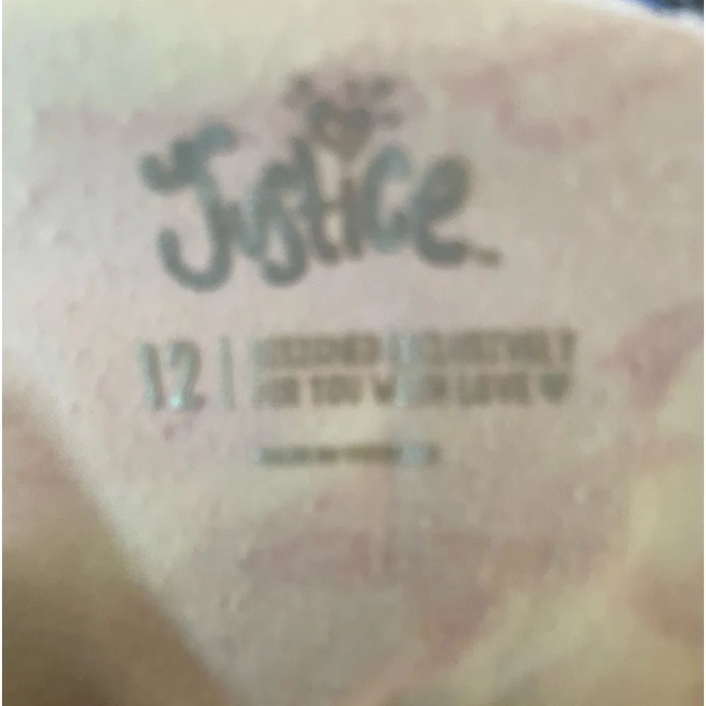 Justice little girls, tie-dye a AC/DC shirt size 12